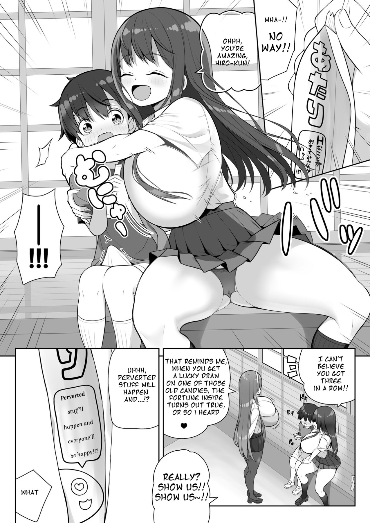 Hentai Manga Comic-Getting Squeezed Down There By Big Breasted Onee-san's!?-Read-18